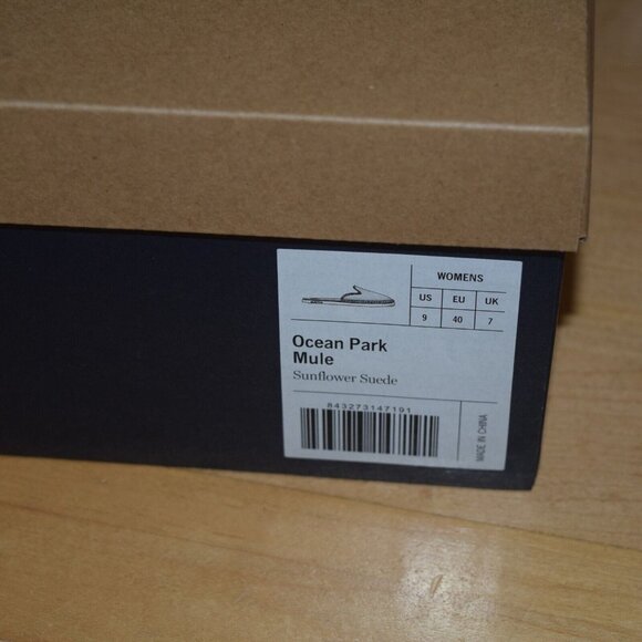 SEAVEES Women's Sz 9 Ocean Park Mule Sunflower Suede Slip On Shoes - Worn ONCE - Picture 5 of 13